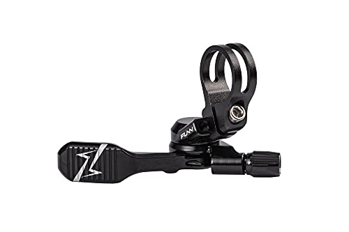 Funn UpDown Mountain Bike Dropper Seatpost 4 Way Mount CNC Remote Lever kit fits Both External and Internal Routing droppers, Smooth Action Easy-to-Use (Black)