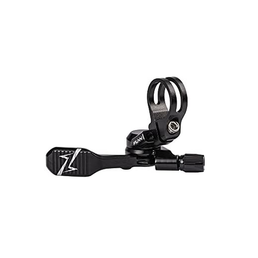Funn UpDown Mountain Bike Dropper Seatpost 4 Way Mount CNC Remote Lever kit fits Both External and Internal Routing droppers, Smooth Action, Easy-to-Use (Black)