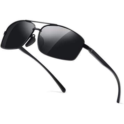 Kunchu Polarised Rectangular Sunglasses Cover