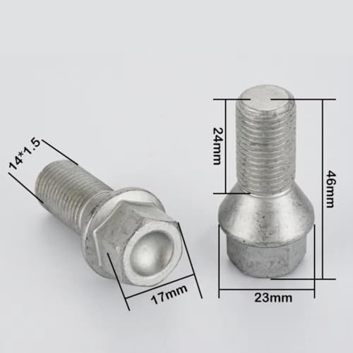 Tornillos M14x1.5 de 46mm para Solucionar Desgaste de Orejeta en Ruedas MG 6
