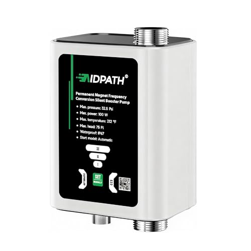 AIDPATH Automatic Water Pressure Booster Pump MAX 100Watts 32PSI 480GPH