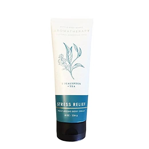 Bath and Body Works Aromatherapy Stress Relief - Eucalyptus + Tea Body Cream 8 Ounce (2019 Edition)