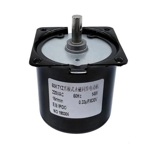 Moteur synchrone 60KTYZ résout les pannes de rotation lente AC220V 14W 2.5rpm