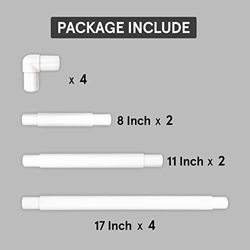 3 in 1 17\'\'x17\'\',17\"x11\",11\"x8\" Universal Clip Frame Set, Square Rectangle Plastic Clip Frame for Embroidery, Quilting, Cross-Stitch, Punch Needle, Silk-Painting-Hand U Journey - Thumbnail 2