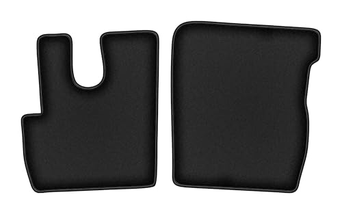 Tapis de sol voiture épais en velours premium Durban noir pour DAF CF 2014