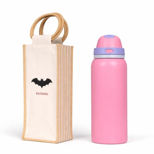 Image of Stainless Steel Water Bottle with Flip Lid and Carry Loop (Avacado 33 OZ, 1000 ml)