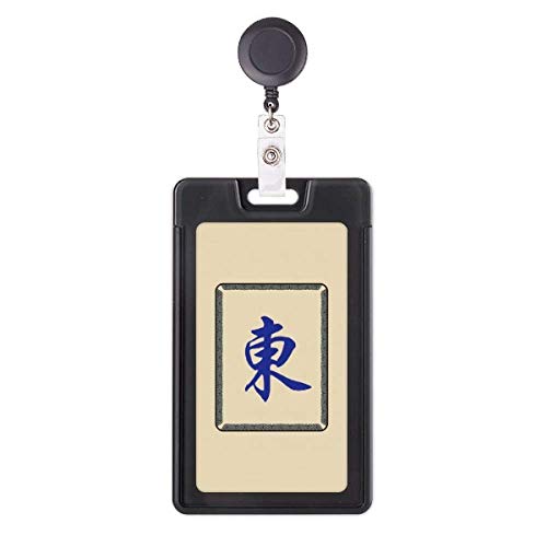 Porte-badge rétractable Mahjong Wind East un cadeau original pour collègue