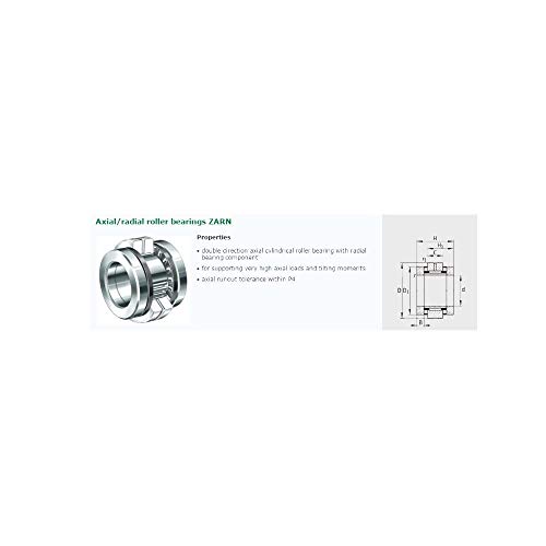 Roulements à aiguilles combinés ZARN1747 pour vis à billes de centres CNC