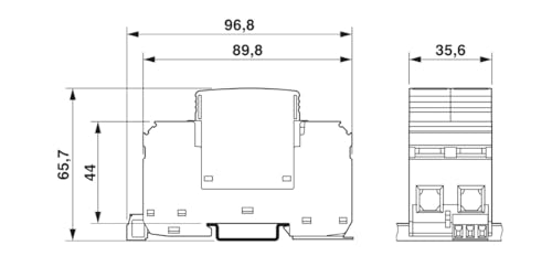 Image of AC /DC Surge Protection Device (SPD) 320V / 600V / 1000V - Single & Three Phase, 2 Pole / 3 Pole / 4 Pole - Sibass or Phoenix Contact (DC SPD, Phoenix-600V-2P)