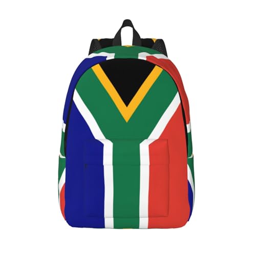 Sac à dos en toile avec drapeau Afrique du Sud mixte pour travail