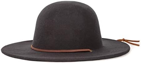 Tiller Wide Brim Felt Fedora Hat 