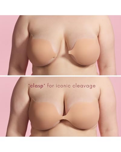 Curvevera Cleavage Sticky Bra Double-Sided Adhesive Invisible Lift Inserts Reusable Waterproof for Women3