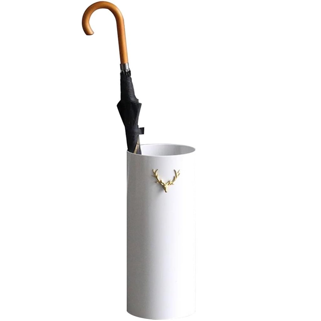 Flyiodfcxv White Umbrella Stand, Classic Style Cylindrical(White)