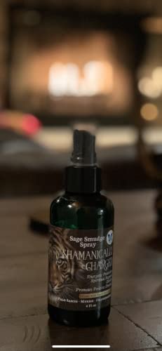 White Sage Smudge Spray – Powerful Energy Cleansing & Protection, Palo Santo & White Sage, Smoke-Free Smudging Mist for Aura, Space & Chakra Purification