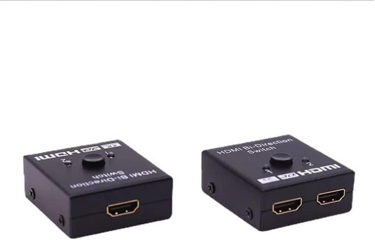 2 Way HDMI Splitter; 1 in 2 Out. Connect 2 Monitors or TV's. Dual HDMI Switch, Gold Plated 2-Port HDMI Splitter Cable. 1 in 2 Out.