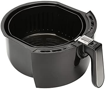 EMtronics EMDAF45L Digital Family Size Air Fryer 4.5 Litre with 7 Preset Menus for Oil Free & Low Fat Healthy Cooking, 60-Minute Timer - Black