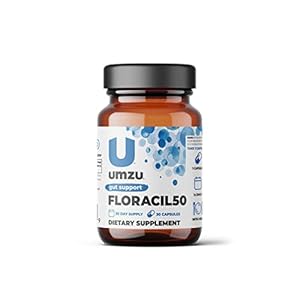 UMZU Floracil50 Prebiotics and Probiotics Supplement for Gut Health | 50 Billion CFU with 8 Strains of Bacteria to Support Digestion, Immunity & Energy (30 Day Supply | 30 Capsules)