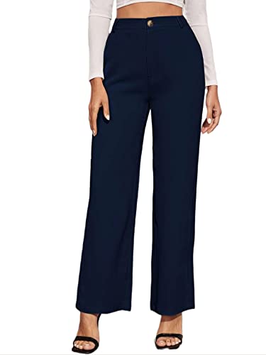 Image of Elendra Women Lycra - Bootcut Trousers Pant Wide Leg