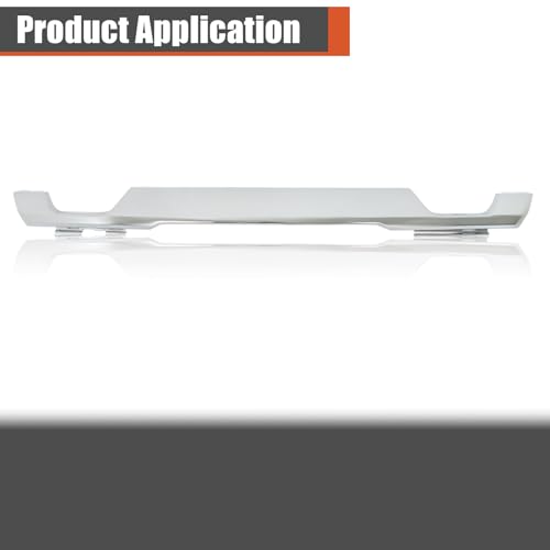Image of labwork Chrome Front Bumper Skid Plate Lower Valance Molding Trim Replacement for F150 2021-2023 ML34-17F771-ACW