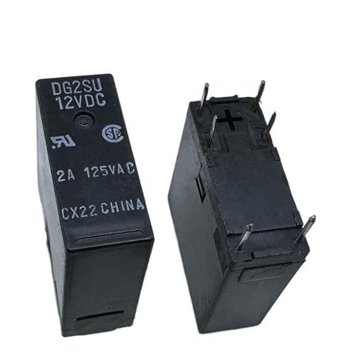 Relais DG2SU 12V CC 42F2A-12V à 6 broches pour circuits imprimés