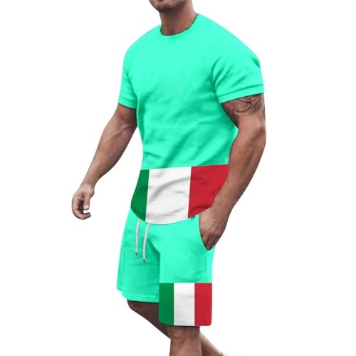 Ensemble de sport homme haut de gamme mint green fluide et robuste