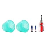 sunflowe 2 Stück Rollschuh Stopper Rollschuh Zehenstopper PU-Gummi Bremsstopper Für Rollschuhe Inline Roller Skate Rollschuh Bremsen Toe Stopper Mit Schrauben Ersatz Rollschuh Zubehör