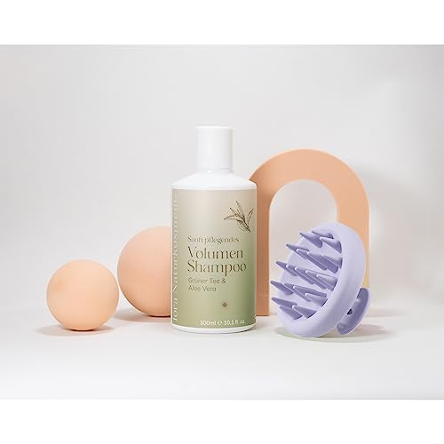 SERKER Kopfhaut Massagebürste Shampoo Bürste,Silikon shampoo haarbürste, scalp massager zum Peeling und zur Stimulierung des Haarwachstums, Schuppenreduktion, Kopfmassage(Lila Violett)