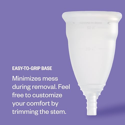 Image of DIVA Cup - Medical Grade Silicone Cup for Period Care - Reusable Menstrual Cup - Up to 12 Hours of Continuous Wear - Model 0 (for Slim Vaginal Canals & First-Time Users)