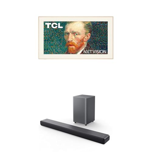 Image of TCL 65-Inch Class QLED 4K Smart NXTVISION TV with Google TV (65A300W, 2024 Model) S55H S Class 2.1 Channel Sound Bar with Dolby Atmos