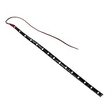 Facil de instalar SODIAL(R) 30CM Tira de Luz LED Neon Flexible Impermeable para Coche - Rojo