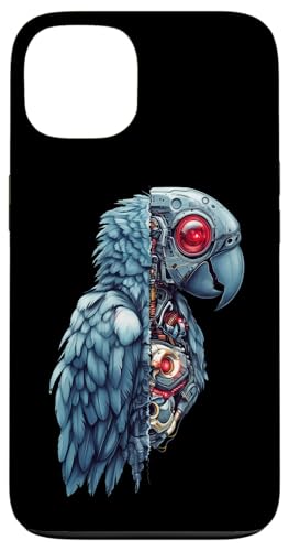 �ʔ����I�E�����{�b�g�������D�ƃT�C�{�[�O�I�E�����{�b�g Robot Parrot Lover Cyborg AI �X�}�z�P�[�X iPhone 13 �p