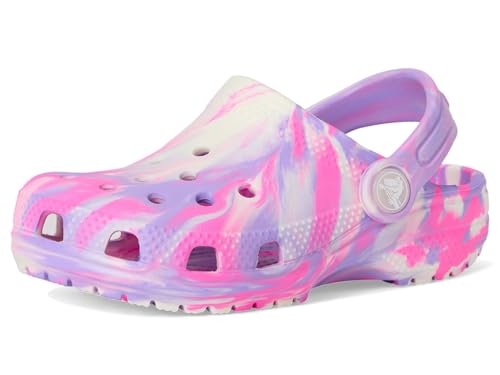Image of Crocs Unisex-Child Classic Watercolor Marbled Clog