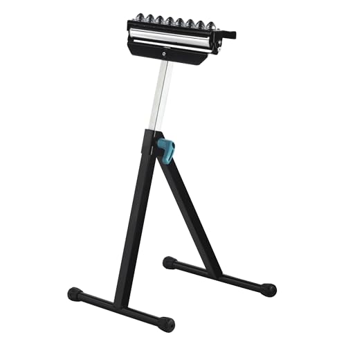 wolfcraft Rollenbock 3-in-1 – Auflagebock & Kugelauflage, 630–1000 mm