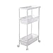 Produktbild Allzweckwagen Fahrbarer Trolley, Schmales Ablagegestell mit Rollen, Mehrschichtiges Küchen-Badregal (Size : 3 layers)