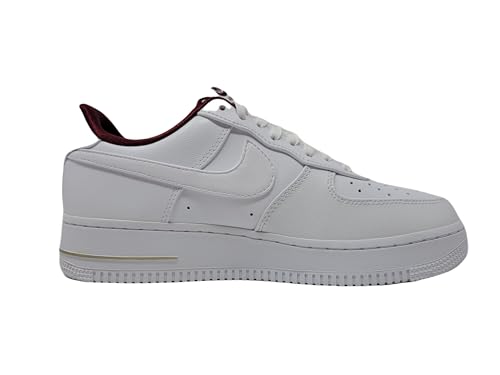 Nike Womens WMNS Air Force 1 Shoes, White/White-Team Red, 6.5 M US