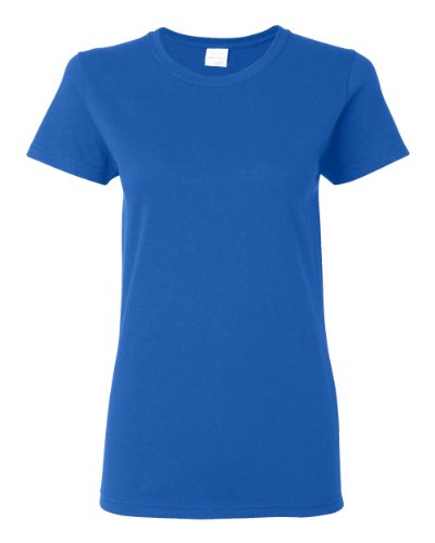 Gildan Missy Fit Ladies' V-Neck T-Shirt Medium Royal Blue at Amazon Women's  Clothing store