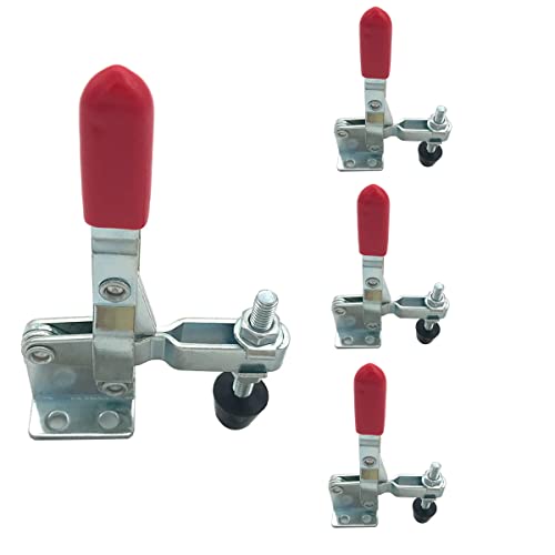 MIKMAYTOO Hold Down Toggle Clamps Vertical 100Kg / 220Lbs Holding capacity force Quick Release Heavy Duty Toggle Clamp Tool…