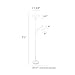 Simple Designs LF2000-BLK Mother-Daughter Floor Lamp with Reading Light, Black