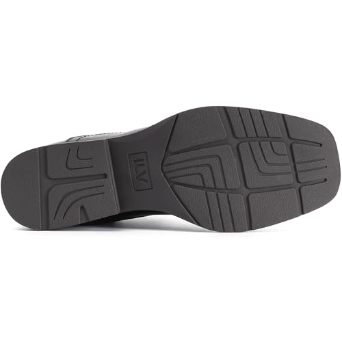 IXU Cowboy Boots For Men Square Toe Ankle Western Boots Casual Dress Slip On Men Shoes4