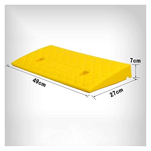 Rampas pequeñas antideslizantes de umbral Rampas para bordillos Entrada de banco La Mall Rampas para sillas de ruedas Rampas de seguridad 5CM/7CM (Color: Natural, Tamaño: 49*27*7CM) miniatura 2