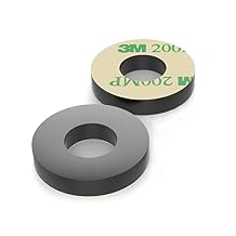 Isolate It Sorbothane Vibration Isolation Washer 30 Duro with 3M Adhesive .45" ID - 1" OD - .19" H - 8 Pack