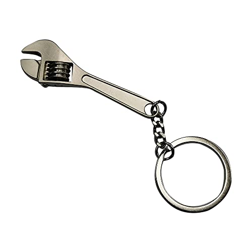 Amobester Adjustable Wrench Keychain Mini Wrench Tool Keychain Spanner Keyring For Man Father's Day #TOP4