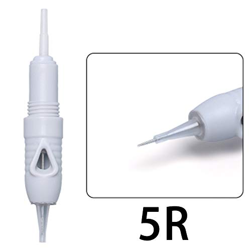 5Pcs 5R Microblading Cartridge Needle for Charmant Device Permanent Makeup Machine Pen Tattoo Needle(8mm Diameter)