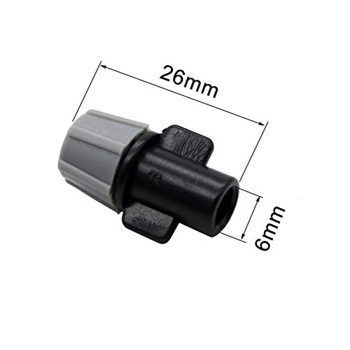 Buse d'atomisation grise 6mm pour arrosage de serre et irrigation de jardin x500