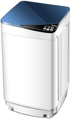 Waterjoy Portable Washing Machines, 7.7 lbs Load Capacity Portable Washer and Dryer Combo with Built-in Barrel Light & LED Display for Household and Apartment...