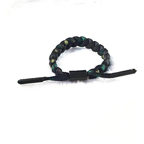 ArgoBar - Pulsera de cuerda hecha a mano, diseño vintage con colgante de cuerda trenzada, color morado