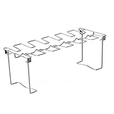 BESPORTBLE Hühnerflügel Beinablage Edelstahl Klappröster Stehen Vertikale Hühnerhalter Grill Picknick Grillhalter Liefert für Raucher Grillofen