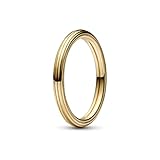Pandora ME Ring Größe 56 aus 14 Karat vergoldetem Sterling-Silber, Ausschließlich Kompatibel ME Kollektion, 169591C00-56