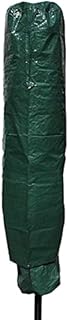 Garden mile Green Waterproof Parasol Umbrella Cover - Large Size Garden Rotary Air Dryer Covers - Heavy Duty UV Protected Cantilever Parasol Covers Protect from Rain, Dust, and Birds (195x47x26 cm)