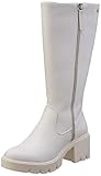 botas hombre xti el corte ingles Suela antideslizante XTI 44763, Botas a la Altura de Rodilla Mujer, Hielo, 39 EU